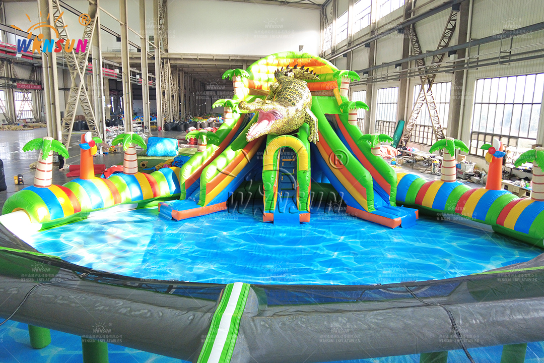 Global Customers Enjoying the Water Park