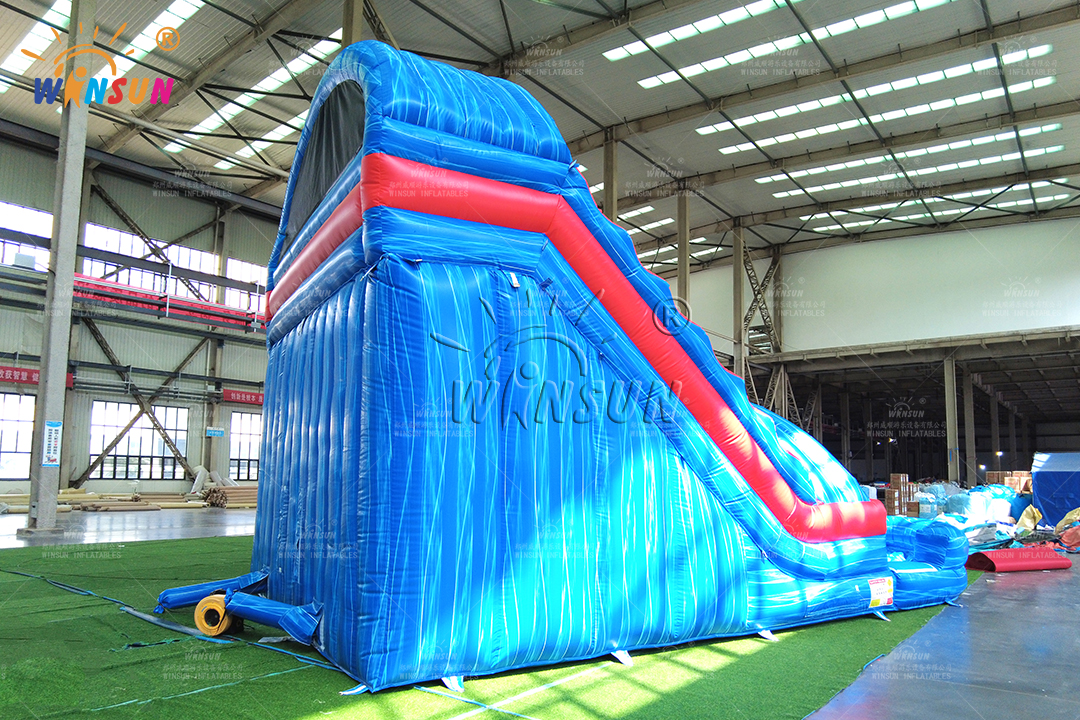WINSUN Blue Marble Four Lane Water Slide Outdoor Use