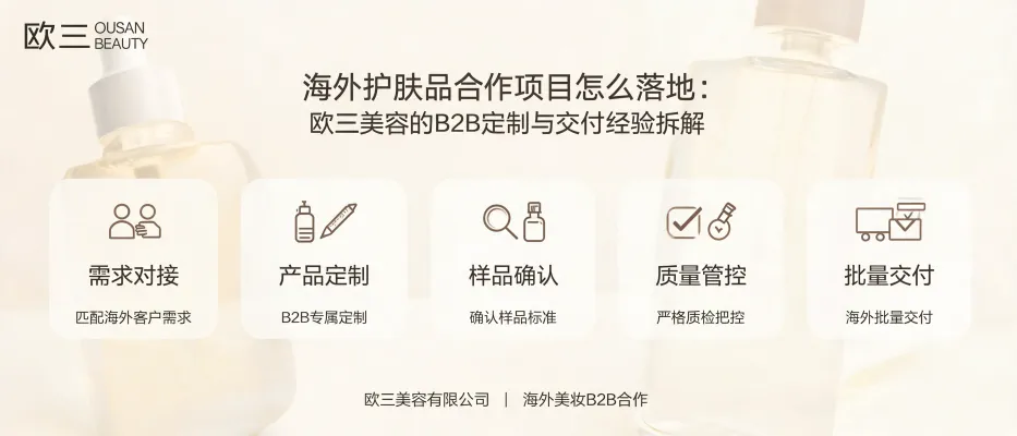 海外护肤品合作项目怎么落地：欧三美容的B2B定制与交付经验拆解