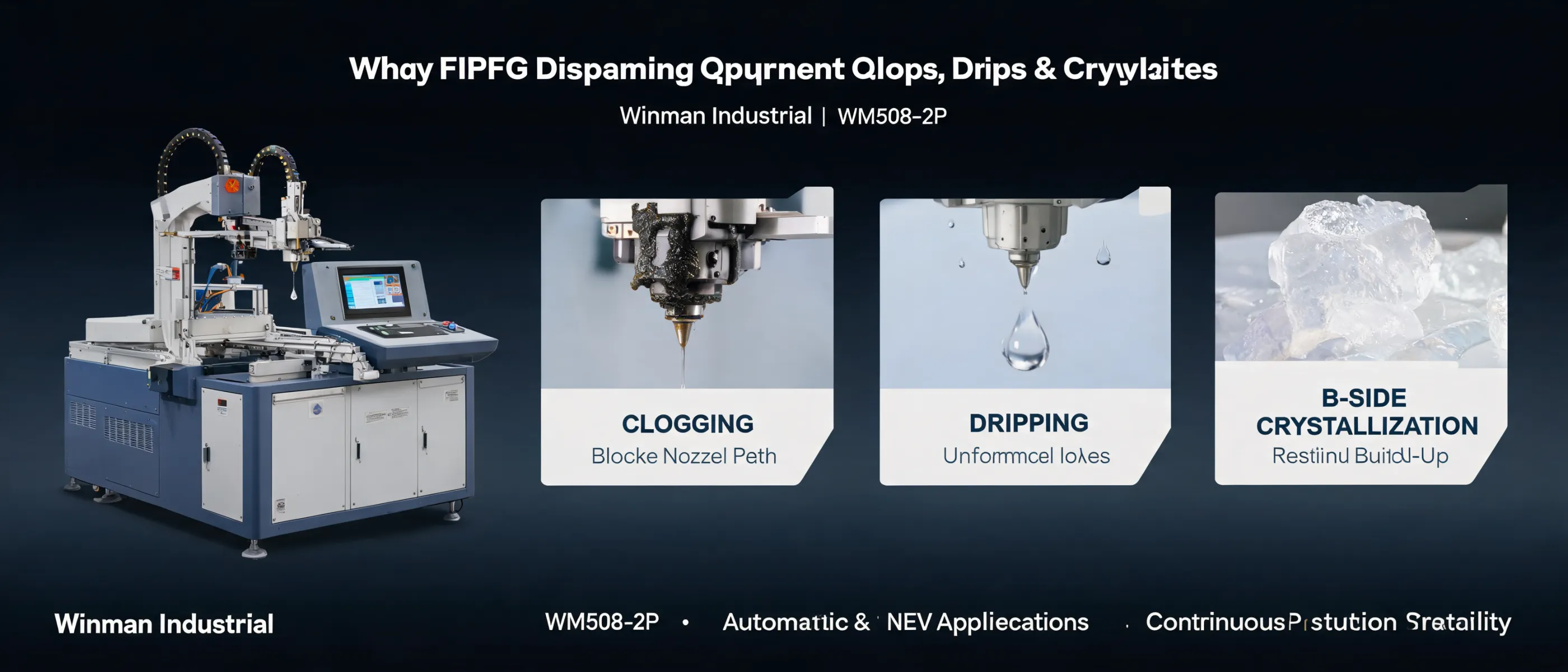 Why FIPFG Dispensing Equipment Clogs, Drips, and Crystallizes | Winman Industrial WM508-2P