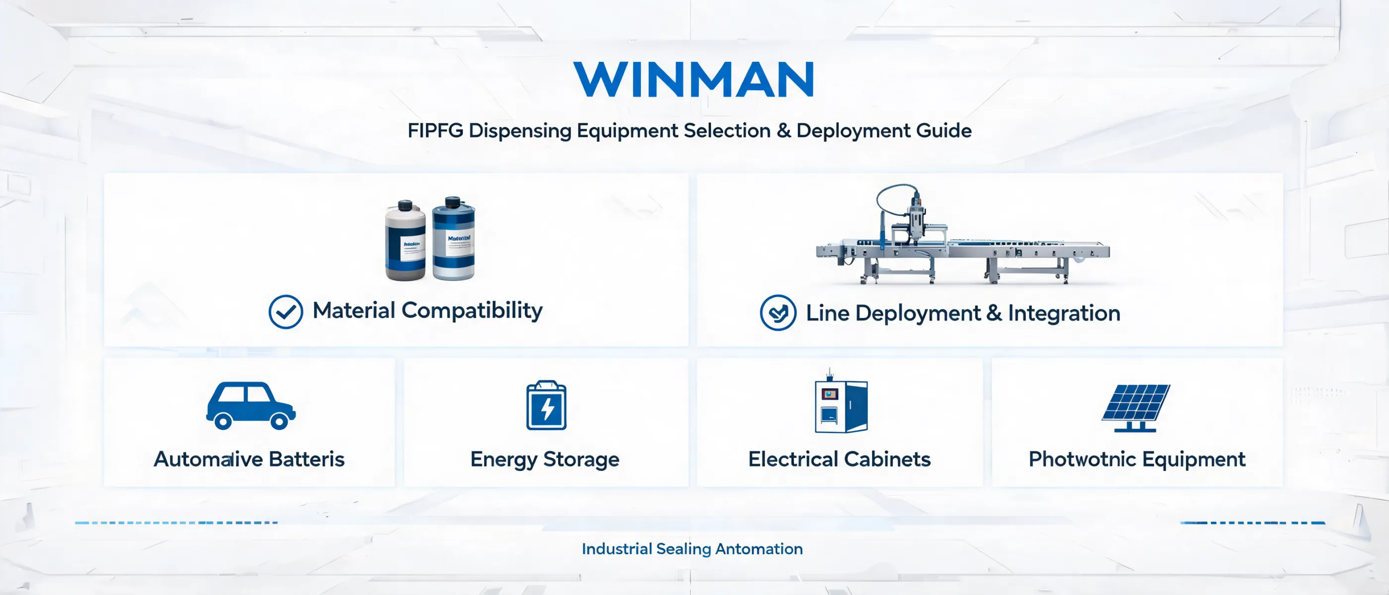 WINMAN FIPFG Dispensing Equipment Selection and Deployment Guide: From Material Matching to Line Integration