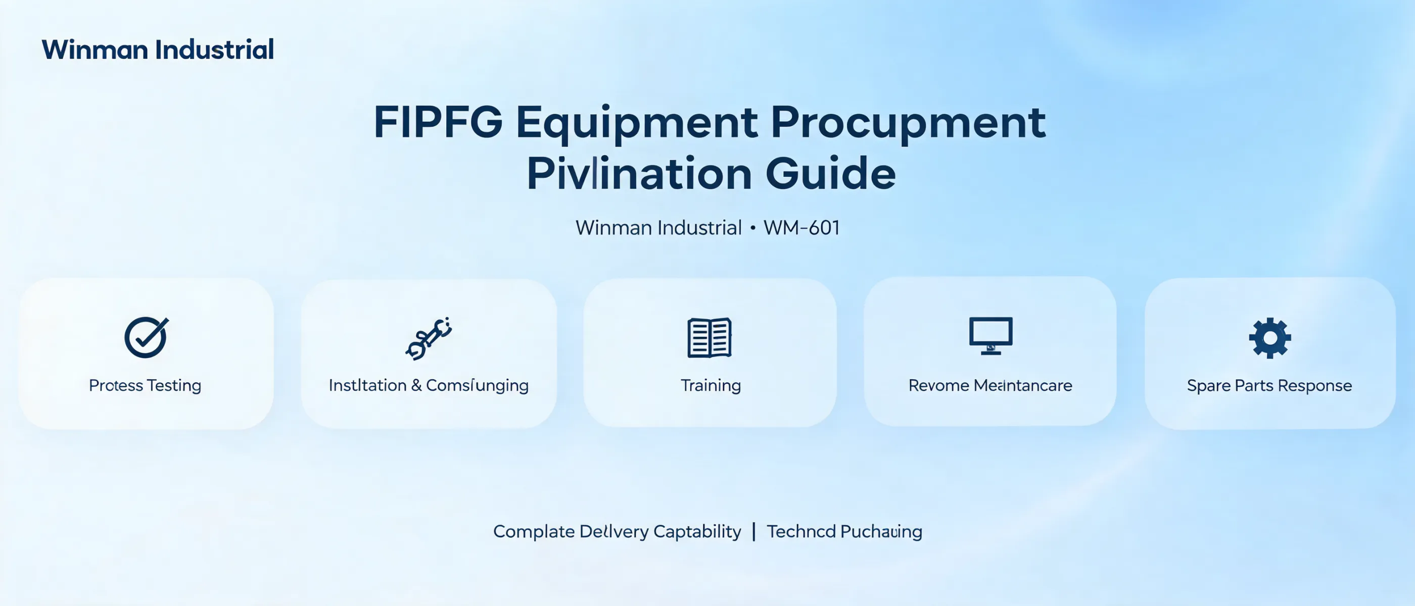 FIPFG Equipment Procurement Evaluation Guide for Winman Industrial WM-601