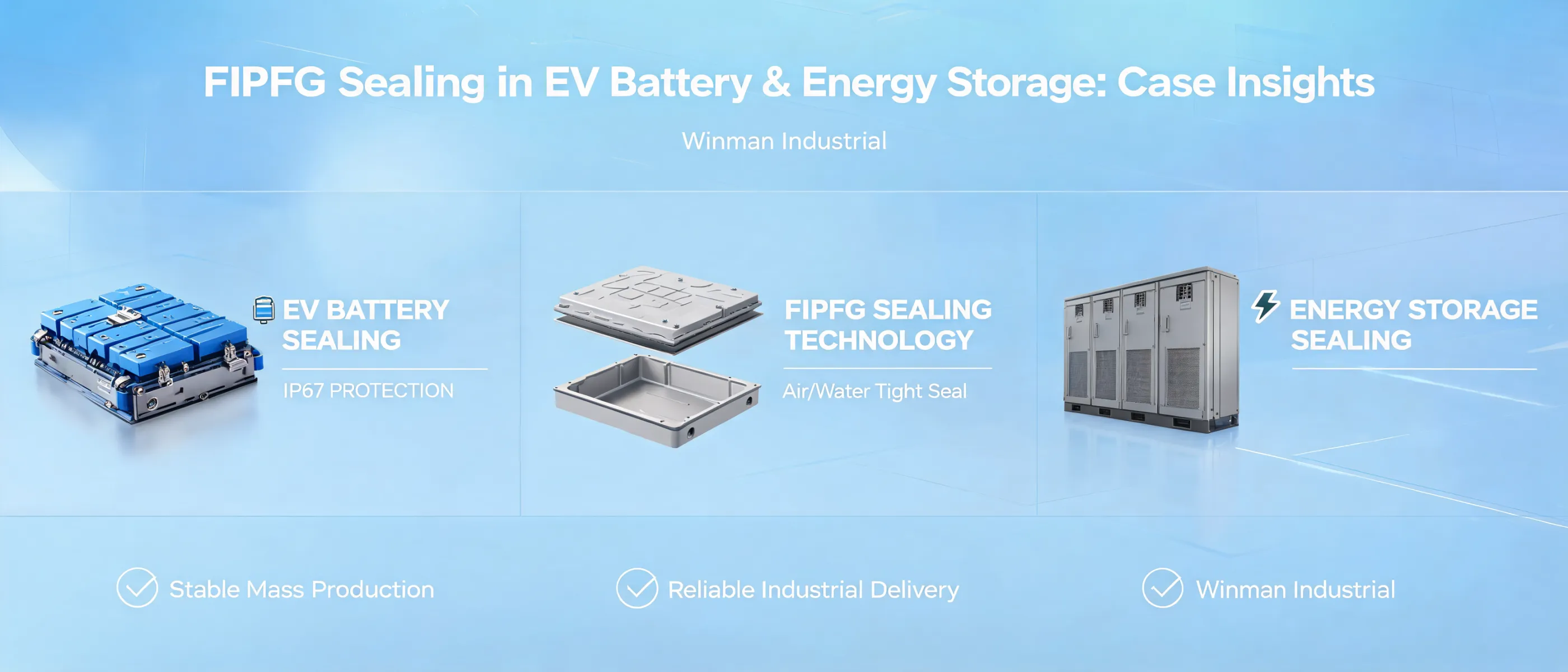 FIPFG Sealing in EV Battery & Energy Storage: Case Insights | Winman Industrial
