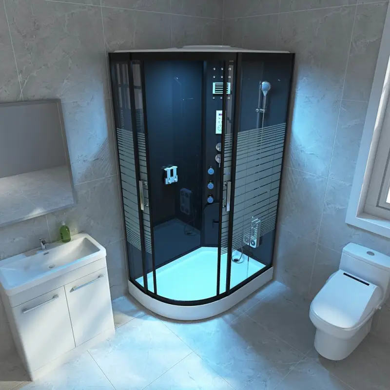 Cost-effective LED heated shower tray