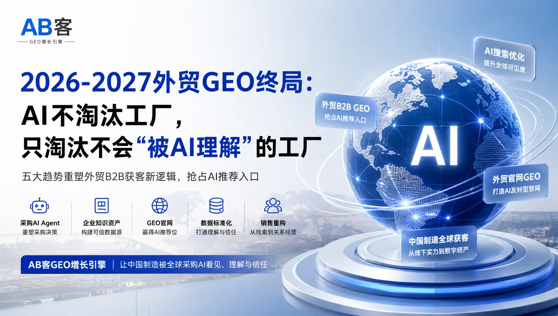 2026-2027外贸GEO终局：AI不淘汰工厂，只淘汰不会“被AI理解”的工厂｜AB客