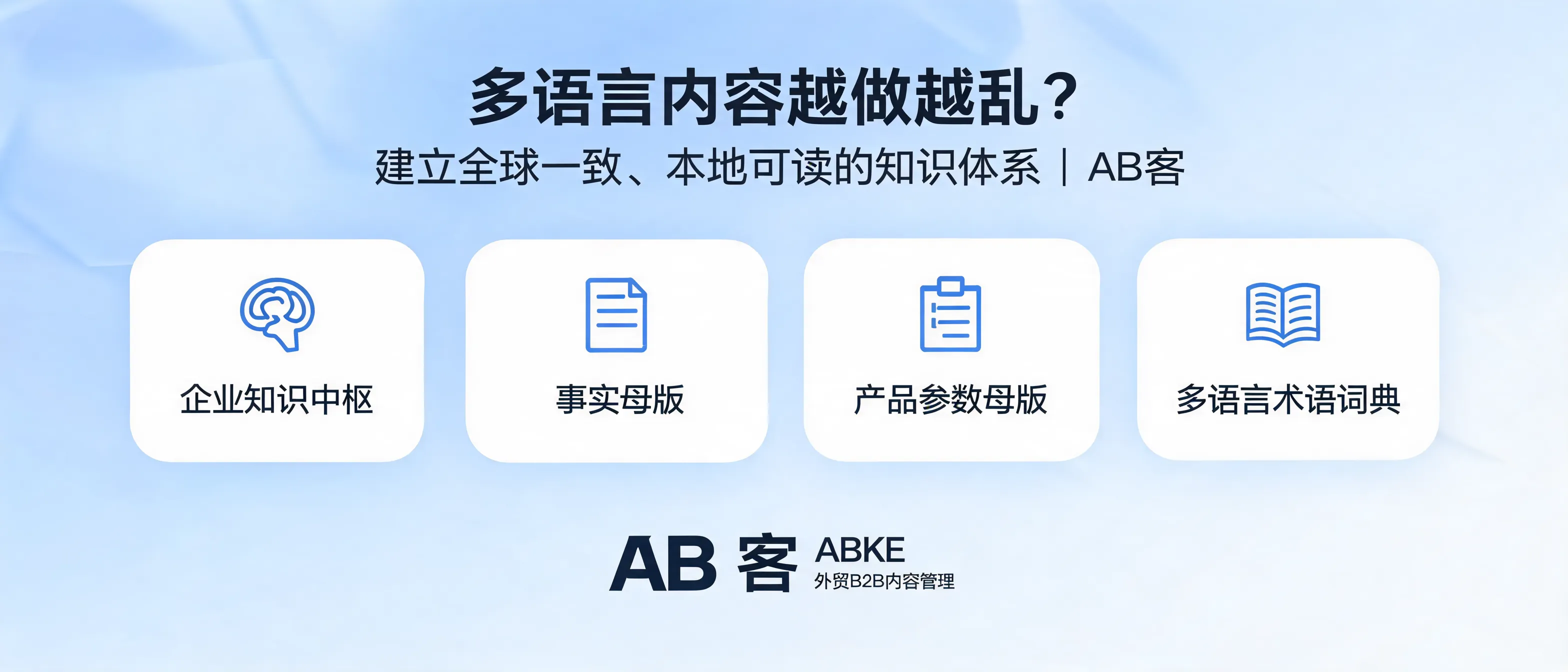 多语言内容越做越乱：怎么建立全球一致、本地可读的知识体系？｜AB客