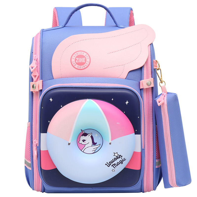 Nylon Children's Backpack Unicorn School Bags