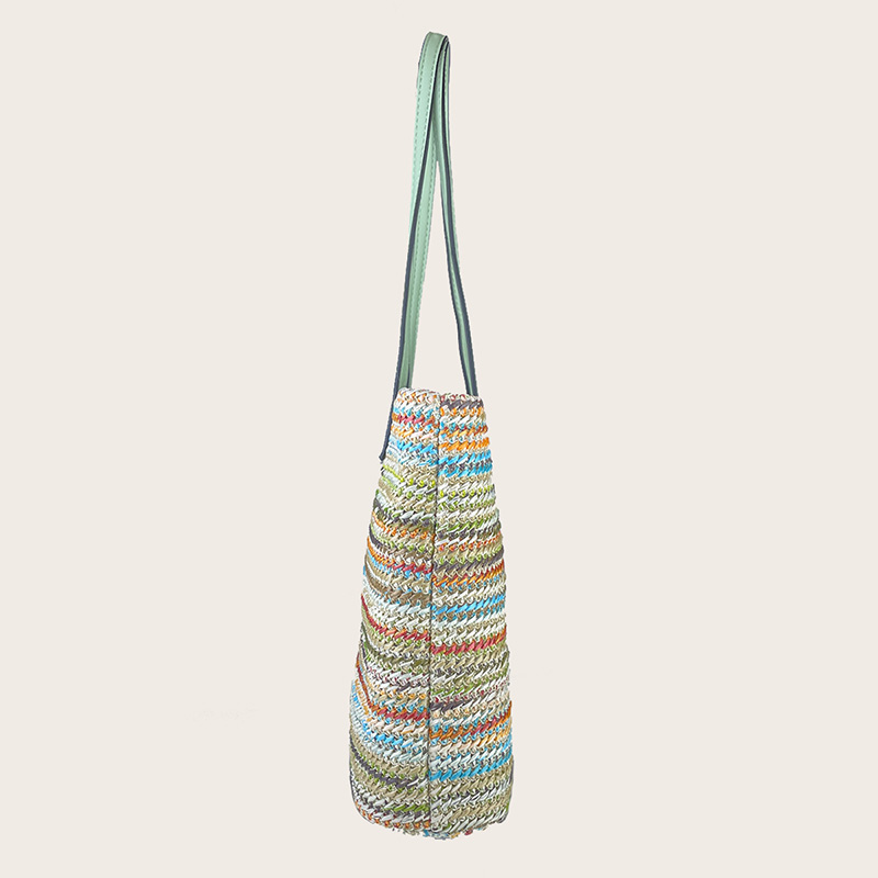 Customized Fashion Straw Shoulder Bag Casual Tote Bag Shopping Bag