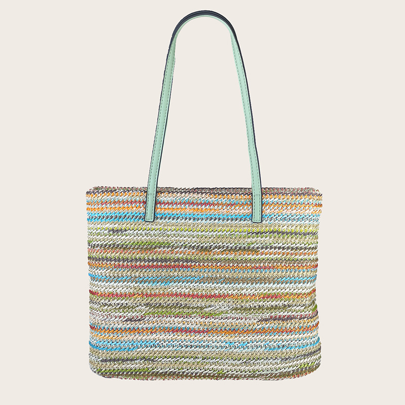 Customized Fashion Straw Shoulder Bag Casual Tote Bag Shopping Bag