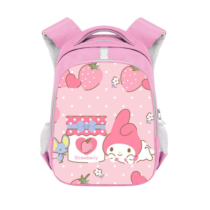 Popular Cartoon Print Children's School Bag Anime Kitty Backpack