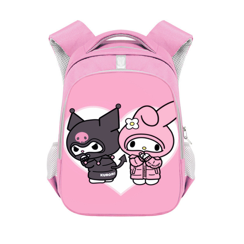 Popular Cartoon Print Children's School Bag Anime Kitty Backpack