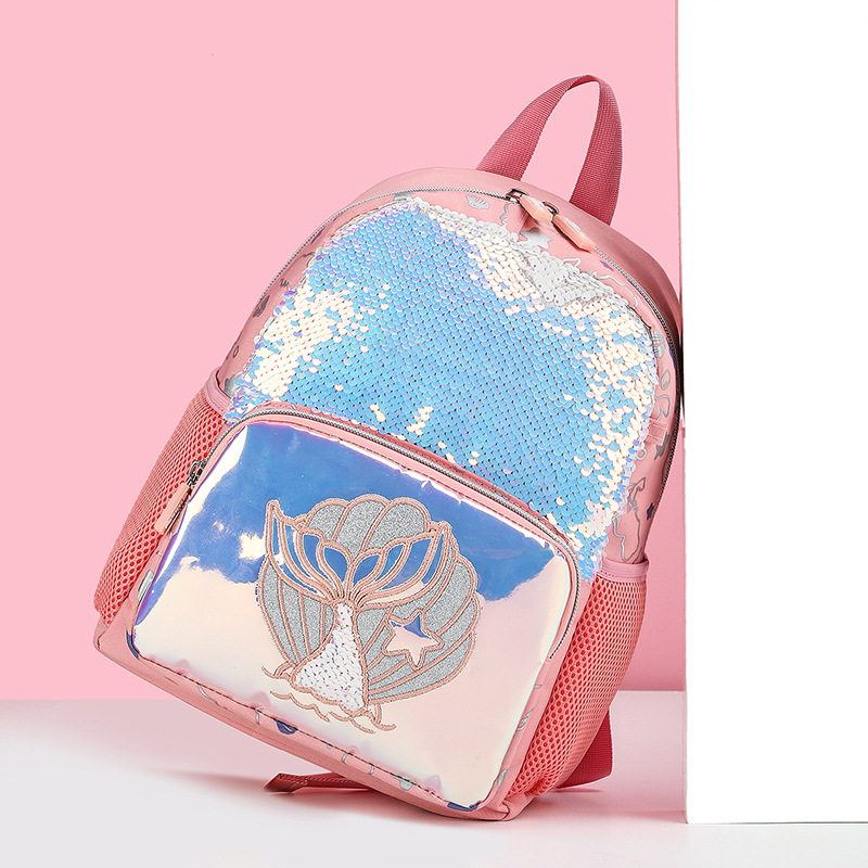 Cartoon Mermaid Schoolbag For Kids Children Small Backpack