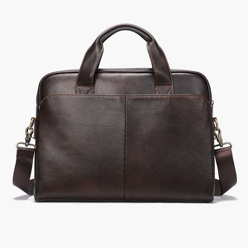 Men's Leather Handbag Laptop Bag Business Briefcases Bag Customization