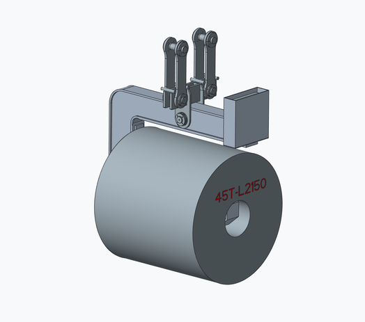 Horizontal coil tongs