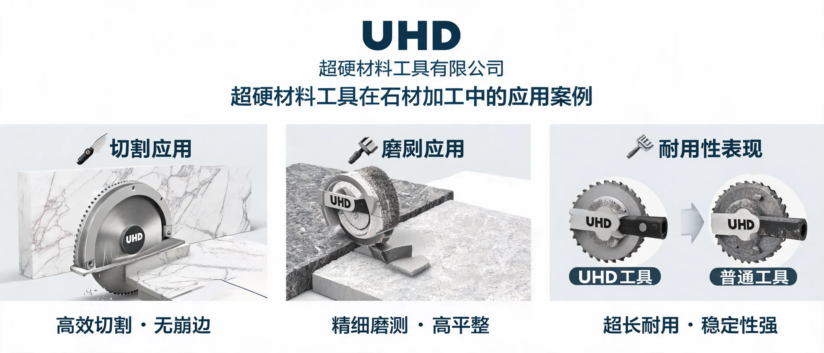 UHD Ultrahard Tools Co., Ltd: Application Cases of Ultrahard Tools in Stone Processing for Efficiency and Stability