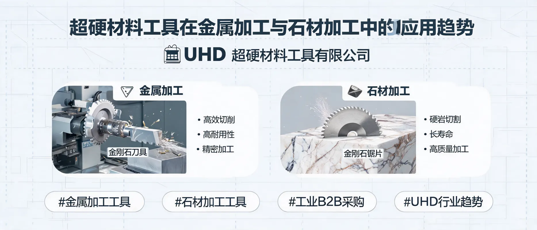 Tendances d’application des outils en matériaux ultra-durs pour l’usinage des métaux et de la pierre | UHD Ultrahard Tools Co., Ltd
