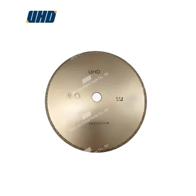 High performance vacuum brazed diamond cutting disc