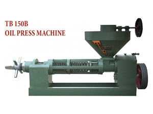 Sunflower oil mill in operation
