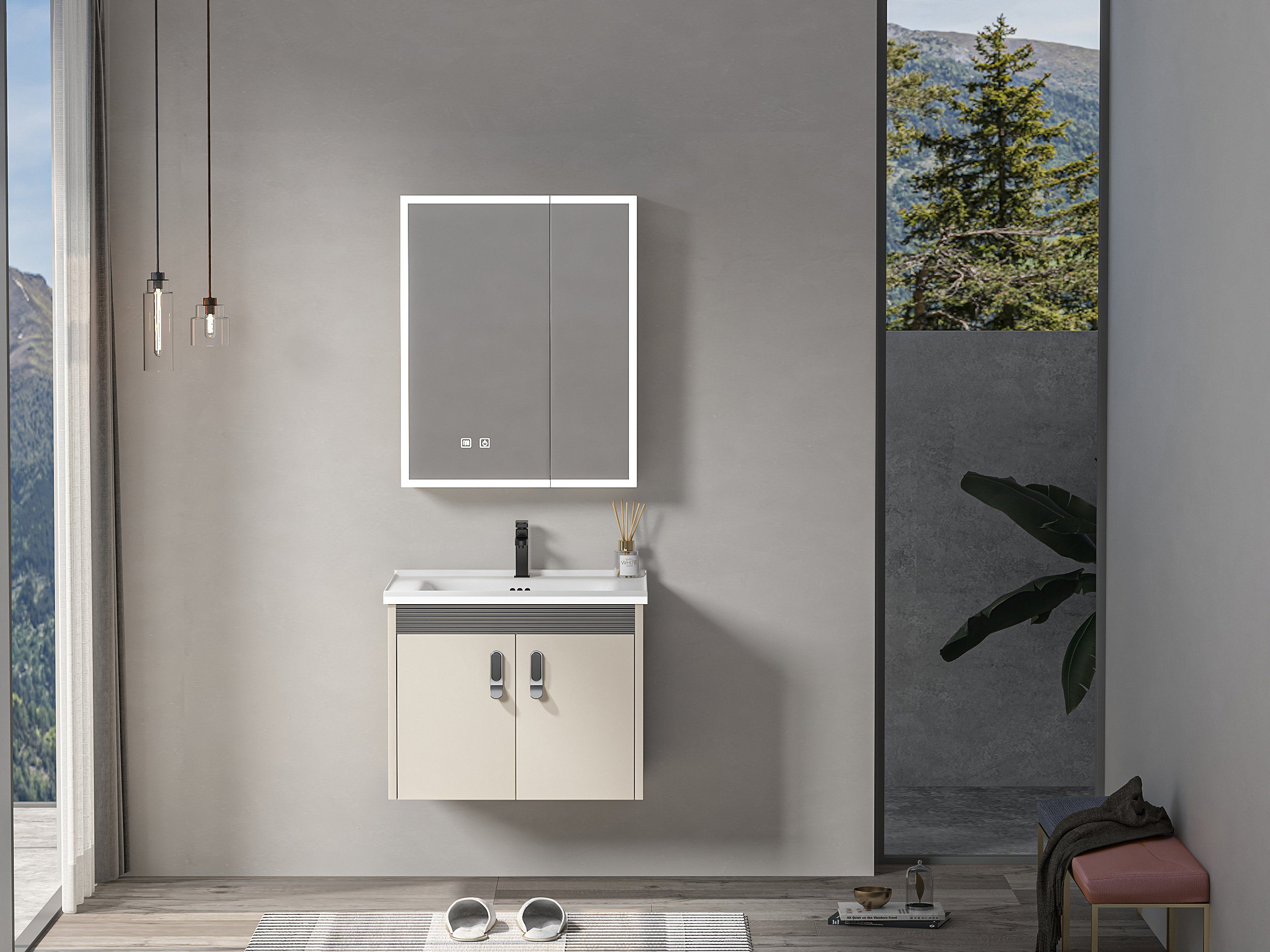 Aigao boutique stainless steel bathroom cabinet BX01 series