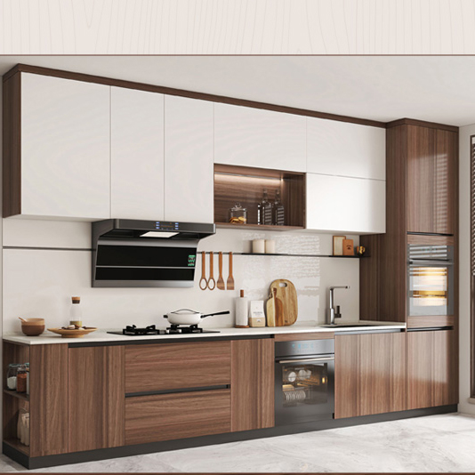 Customized log small kitchen cabinets1