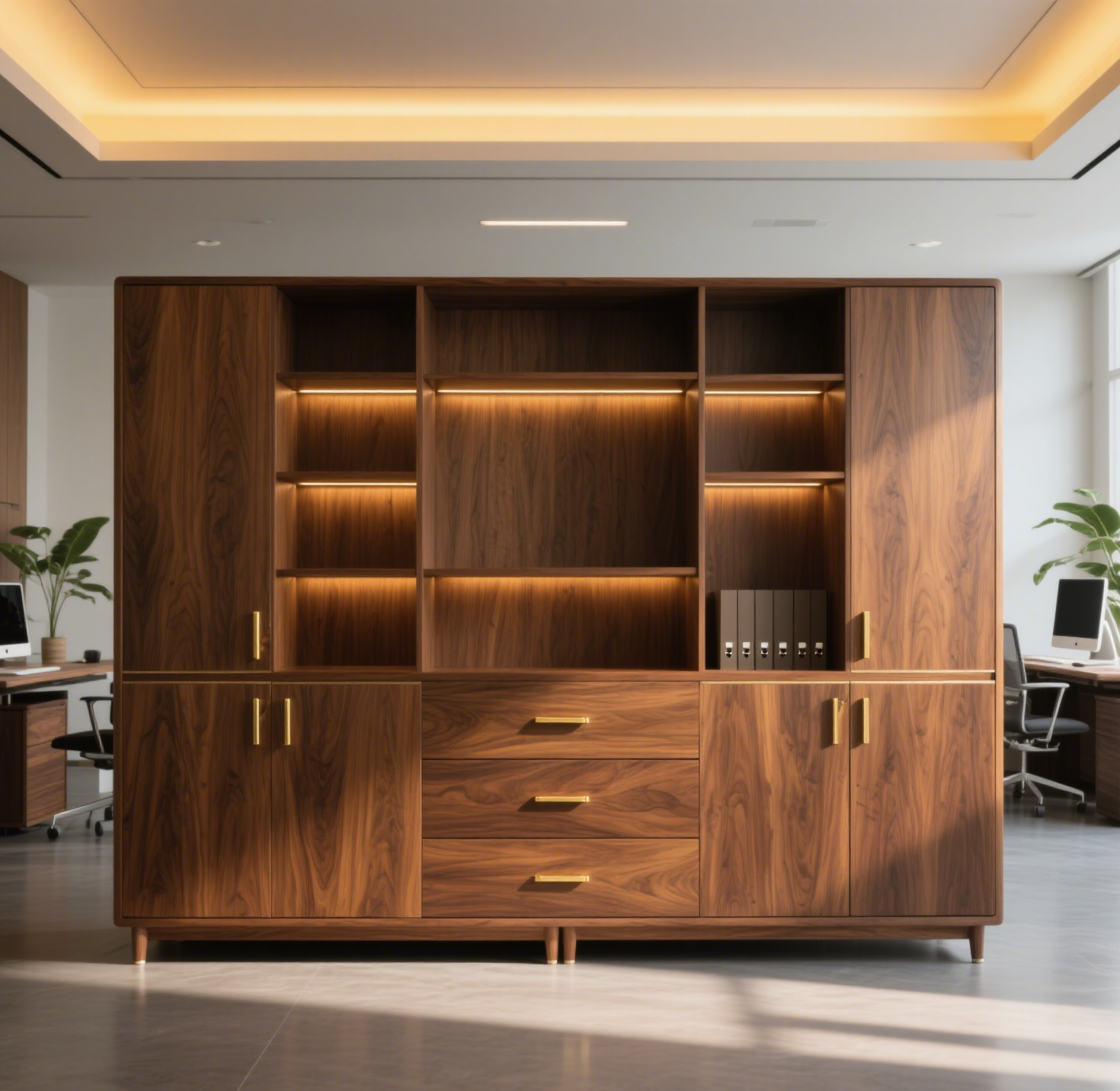 Un mueble hecho de madera de pino