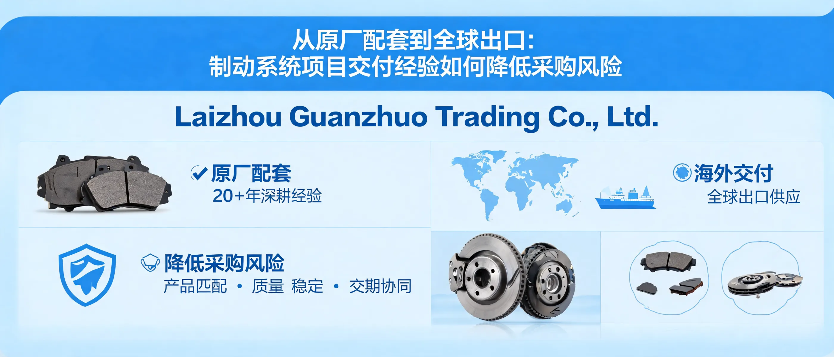 Laizhou Guanzhuo Trading Co., Ltd.: How Braking System Project Delivery Experience Reduces Procurement Risks
