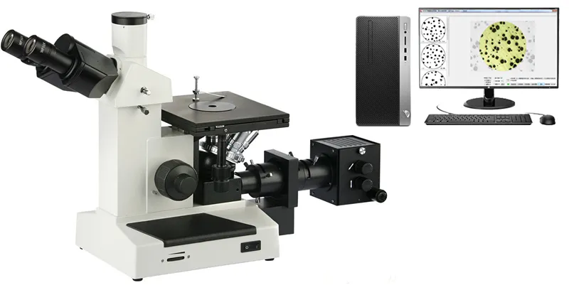 Microscopio metalográfico invertido 4XC-W