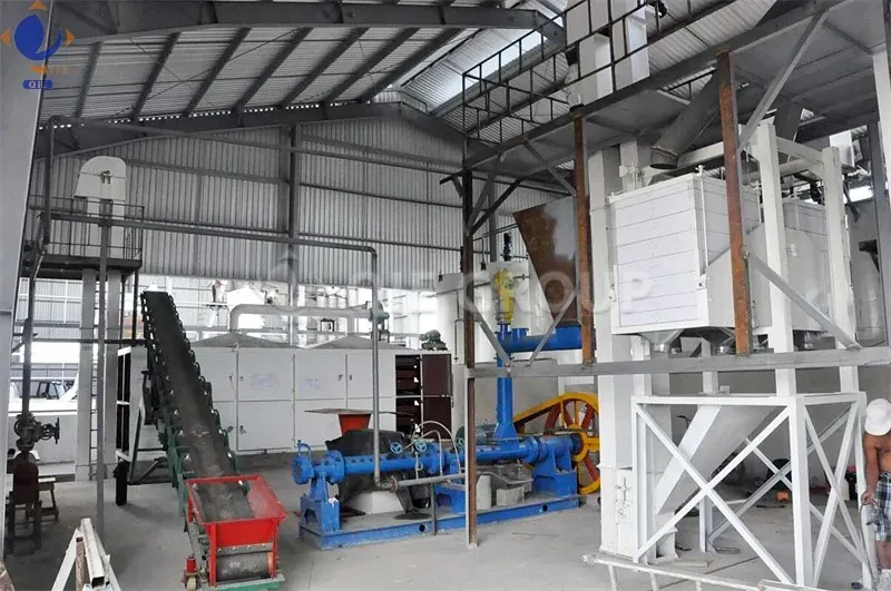 Rice bran oil production line