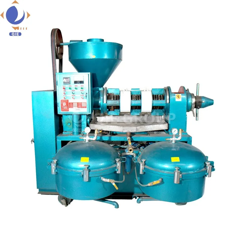 Oil press with filter
