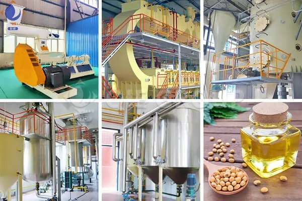 Soybean oil processing plant