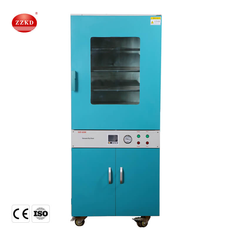 High - efficiency vacuum drying oven in operation
