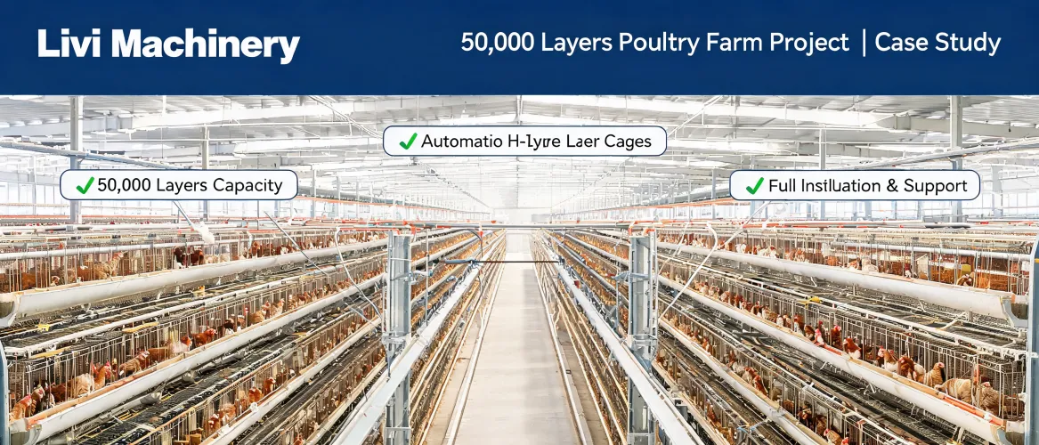 50,000 Layers Poultry Farm Project | Livi Machinery Case Study