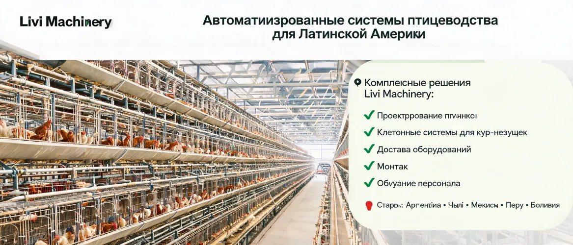 Автоматизированные системы птицеводства для проектов в Латинской Америке | Livi Machinery