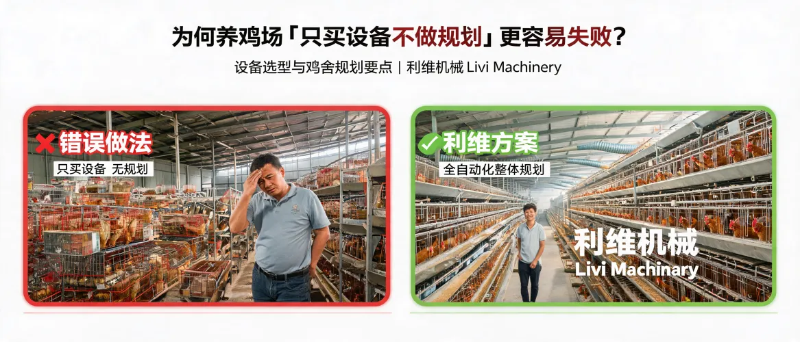 Por qué fallan las granjas avícolas al comprar equipos sin planificación | Livi Machinery