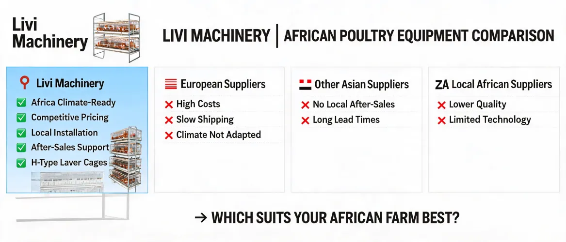 Livi Machinery与非洲家禽设备供应商对比分析｜选择最佳供应商