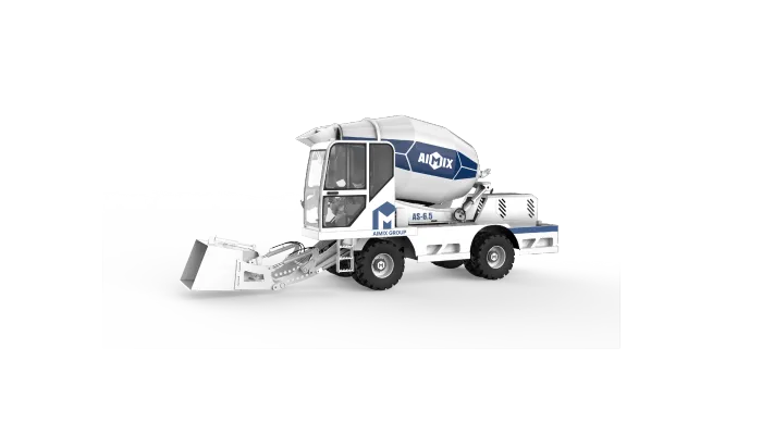 6.5 cubic meters self-loading mixer truck