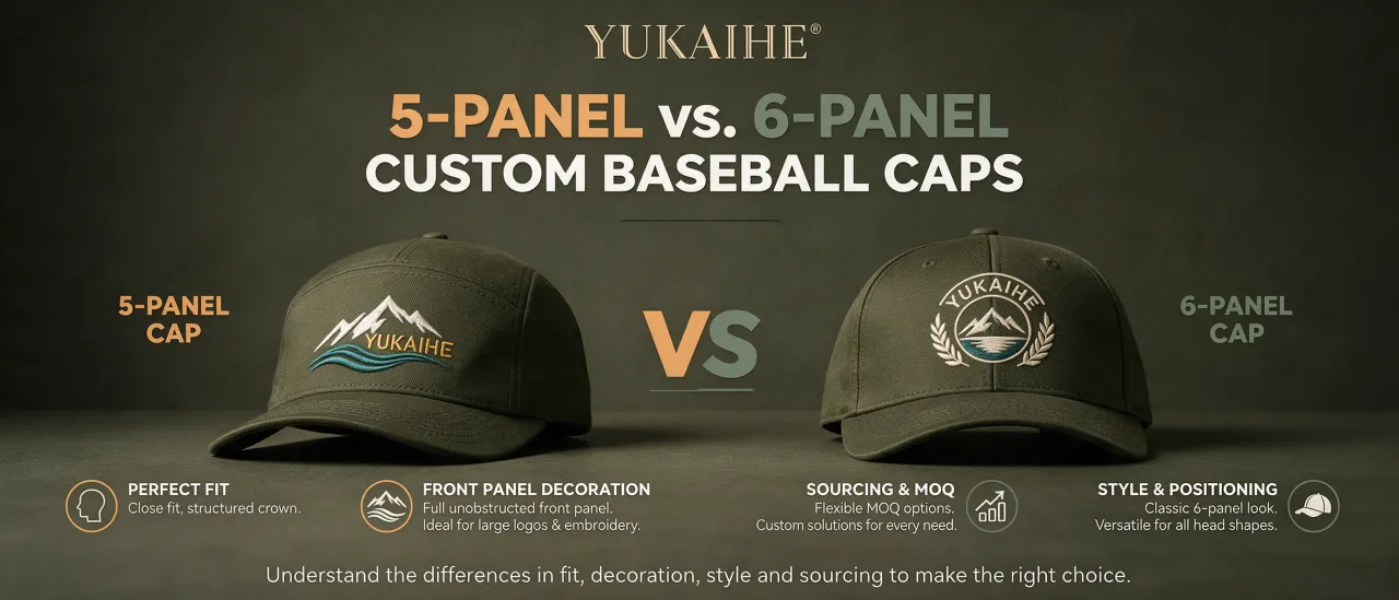 How to Choose Between 5-Panel and 6-Panel Custom Baseball Caps