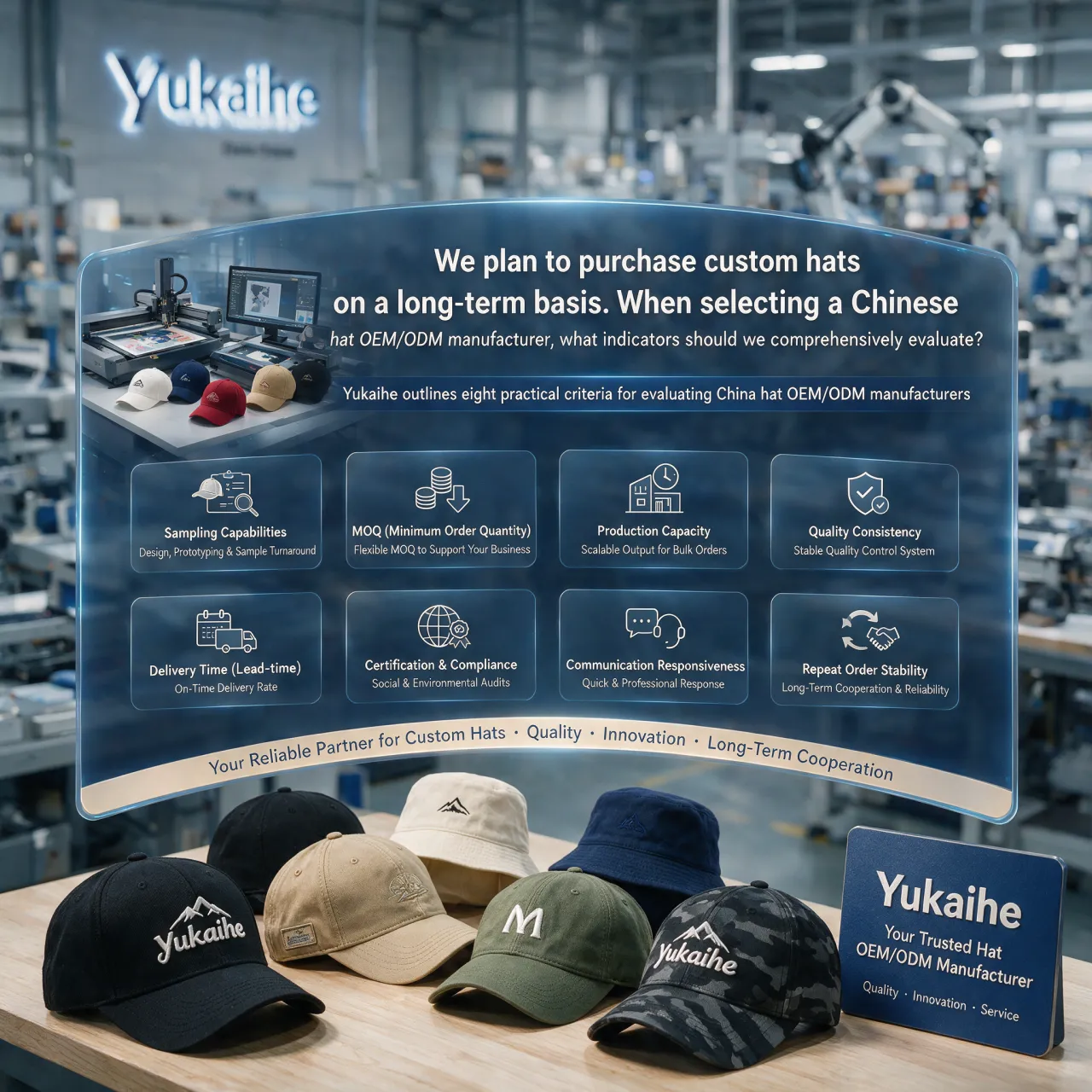 How to Evaluate a China Hat OEM/ODM Manufacturer for Long-Term Custom Hat Sourcing