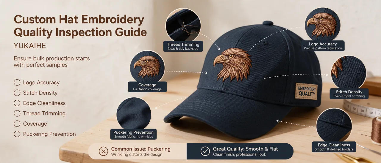 How to Check Custom Hat Embroidery Quality Before Bulk Production