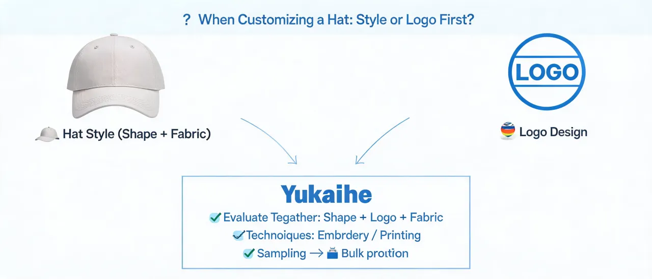 Should You Choose the Hat Shape or Logo Technique First for Custom Hats?