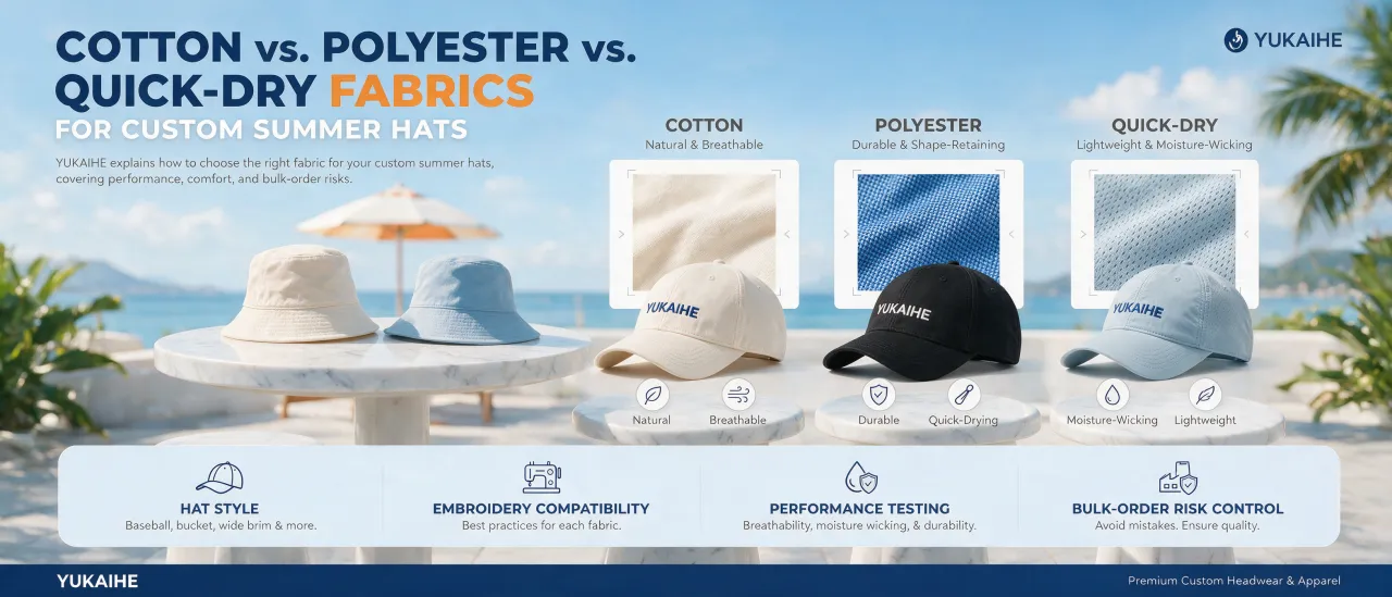 How to Choose Fabrics for Custom Summer Outdoor and Casual Hats
