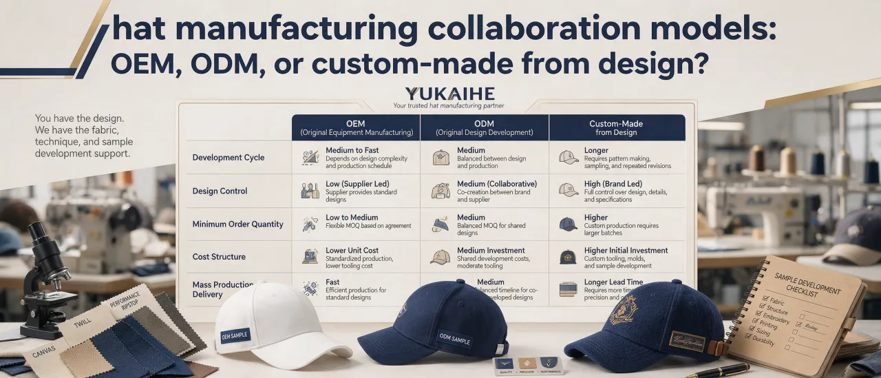 OEM, ODM or Custom-from-Design: Which Hat Manufacturing Model Fits Your Brand?
