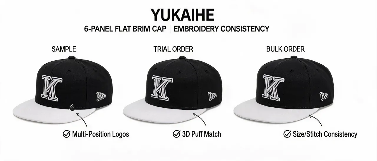 How to Ensure Consistent Multi-Position and 3D Embroidery on Six-Panel Flat Brim Caps