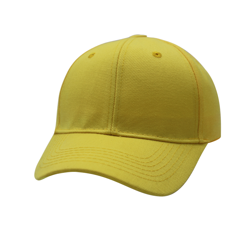 A close-up shot of a custom embroidered baseball cap showing fine stitch detail and high-quality cotton fabric.