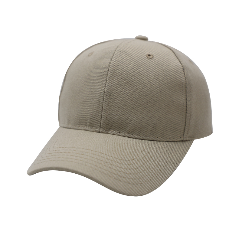 A close - up of the 100% cotton fabric of the five - panel trucker hat