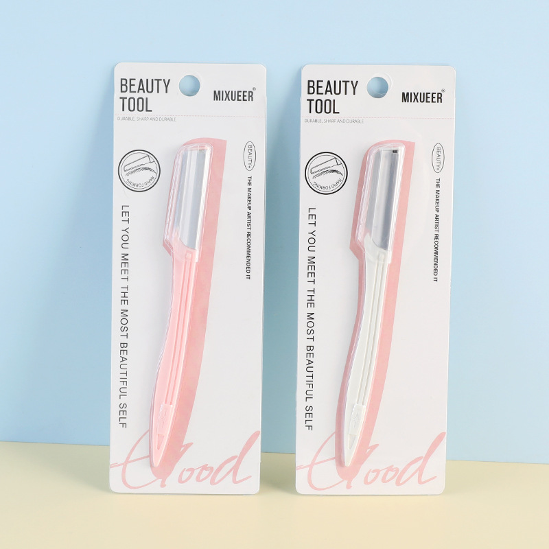 Portable eyebrow razor