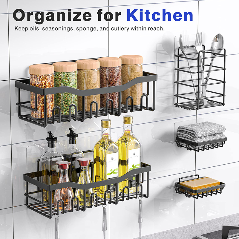 Custom - logo kitchen storage racks in a restaurant